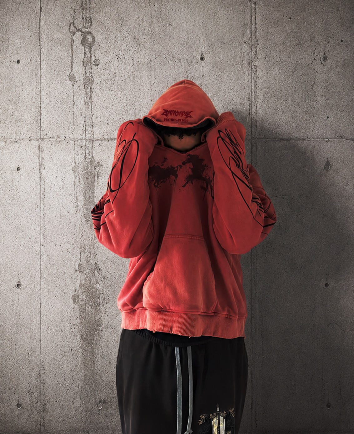 Reversible Punk / Horse Hoodie